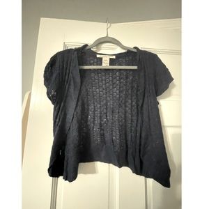 Navy blue shrug jacket